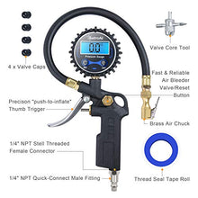 Load image into Gallery viewer, AstroAI Digital Tire Inflator with Pressure Gauge, 250 PSI Air Chuck and Compressor Accessories Heavy Duty with Rubber Hose and Quick Connect Coupler for 0.1 Display Resolution, Gifts for Men
