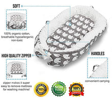 Load image into Gallery viewer, HelloLove Baby Lounger Nest Newborn Infant Baby Bed Deluxe Large Portable Pillow Organic Machine Washable
