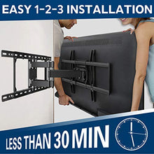Load image into Gallery viewer, Mounting Dream TV Wall Mounts TV Bracket for 42-70 Inch TVs, Premium TV Mount, Full Motion TV Wall Mount with Articulating Arms, Max VESA 600x400mm and 100 LBS, Fits 16", 18", 24" Studs MD2296-24K
