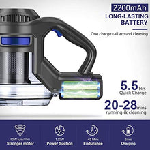 Load image into Gallery viewer, MOOSOO Cordless Vacuum 4 in 1 Powerful Suction Stick Handheld Vacuum Cleaner for Home Hard Floor Carpet Car Pet - XL-618A, Lightweight

