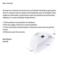 Load image into Gallery viewer, Gel UV LED Nail Lamp,LKE Nail Dryer 40W Gel Nail Polish UV LED Light with 3 Timers Professional for Nail Art Tools Accessories White
