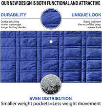 Load image into Gallery viewer, Ultra Plush 100% Oeko-Tex Certified Minky Weighted Blanket -Great for Winter | Minky Warm Luxury - (60"x80", 20 lb) | Designer Blanket | One Piece Construction | Enjoy Quality Sleep Anywhere
