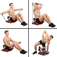 Load image into Gallery viewer, TOGEDI Core Trainers Ab Crunch Home Abdominal Cardio Machine Body Fitness Pectoral Muscle Biceps Building Workout Exerciser Equipment with Resistance Bands Exercise Guide Sport Towel for Gym Office
