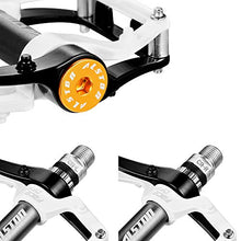 Load image into Gallery viewer, Alston Road Bicycle MTB Aluminum Strong Pedal, Super Powerful CR-MO 9/16" Spindle, Three Pcs Ultra Sealed Bearings FACE Off Pedals (Black)
