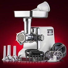 Load image into Gallery viewer, The Powerful STX Turboforce Classic 3000 Series Electric Meat Grinder &amp; Sausage Stuffer: 4 Grinding Plates, 3 - S/S Blades, Sausage Tubes &amp; Kubbe Maker. 2 Free Meat Claws &amp; 3 in 1 Burger-Slider Maker!
