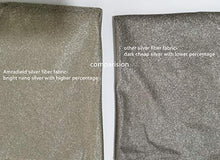 Load image into Gallery viewer, Amradield 100% Silver Fiber Fabric Radiation EMF Protection Material Silver Conductive Fabric for Shielding Cage Sold by 80"x59" inch Soft and Washable

