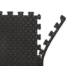 Load image into Gallery viewer, Best Choice Products 96 Sq. Ft. Puzzle Exercise Mat, 24-Piece 2x2ft EVA Foam Interlocking Tiles Protective Floor Cushion for Gym, Workout, MMA, 3/8 Inches Thick - Black
