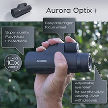 Load image into Gallery viewer, Aurora Optix Monocular 10X42 | High Power Scope with Smartphone Holder &amp; Tripod
