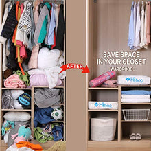 Load image into Gallery viewer, HIBAG Space Saver Bags, 20 Pack Vacuum Storage Bags (6 Medium, 5 Large, 5 Jumbo, 2 Small, 2 Roll Up Bags) with Hand Pump for Bedding, Comforter, Pillows, Towel, Blanket, Clothes

