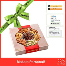 Load image into Gallery viewer, Christmas Gift Basket Holiday Mixed Nuts in Red Gold Box (7 Assortments, 2 LB) Gourmet Food Bouquet Xmas Arrangement Platter, Birthday Care Package, Healthy Kosher Snack Tray - Family Adults Men Women

