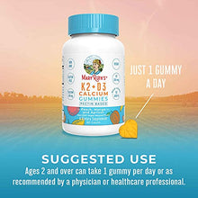 Load image into Gallery viewer, Vitamin D3, K2 Calcium Gummies by MaryRuth's, Plant Based, Non-GMO, Gluten Free for Men, Women &amp; Kids, 2 Month Supply (60 Gummies)
