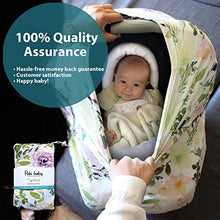 Load image into Gallery viewer, Pobi Baby Premium Multi-Use Cover - Nursing Cover, Baby Car Seat Covers, Shopping Cart, High Chair, and Breastfeeding Cover - Ultra-Soft, Stretchy, and Versatile Floral Scarf for Baby and Mom (Allure)
