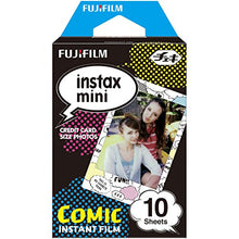 Load image into Gallery viewer, Fujifilm Instax Mini 5 Pack Bundle Includes Stained Glass, Comic, Stripe, Shiny Star, Airmail. 10 sheets X 5 Pack = 50 Sheets.

