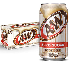 Load image into Gallery viewer, Diet A&amp;W Root Beer, 12 fl oz (pack of 12)
