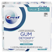 Load image into Gallery viewer, Crest Toothpaste Gum Detoxify Deep Clean, 4.1oz (Pack of 3)
