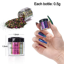 Load image into Gallery viewer, LET'S RESIN Chameleon Flakes, 5 Color Intense Colorshift Pigment Powder for Resin Crafts/Tumblers, Chrome Powder Pigment for Nail Art/Paint/Soap Making
