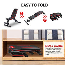 Load image into Gallery viewer, HOLATO Adjustable Weight Bench for Full Body Workout ,Foldable Workout Bench Home Gym Weightlifting and Strength Training,Multi-Purpose Sit up Bench Portable Exercise Bench
