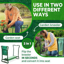 Load image into Gallery viewer, H&amp;GT Garden Kneeler and Seat, Foldable Garden Stool Heavy Duty Gardening Bench for Kneeling and Sitting to Prevent Knee &amp; Back Pain, Great Gardening Gifts for Women, Grandparents, Seniors, Mom &amp; Dad
