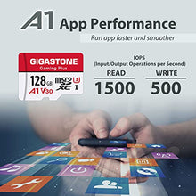 Load image into Gallery viewer, [Gigastone] Micro SD Card 128GB 5-Pack, Gaming Plus, MicroSDHC Memory Card for Nintendo-Switch, Wyze Cam, Roku, Full HD Video Recording, UHS-I U1 A1 Class 10, up to 100MB/s, with MicroSD to SD Adapter
