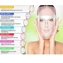 Load image into Gallery viewer, LED Beauty Mask LED Light Facial Mask 7 Colors Light Therapy Facial Photon Beauty Device Rejuvenation Mask, Wrinkles Reduction, Anti-Aging,Gift For Female Mum Girl Friend Christmast Festival
