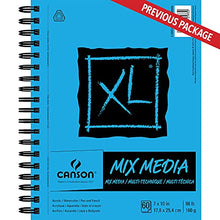 Load image into Gallery viewer, Canson 100510926 XL Mix Media Paper Pad, 98 Pound, 7 x 10 Inch, 60 Sheets
