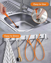 Load image into Gallery viewer, Oanie 6 Pack 25 Inch Drain Hair Cleaner Tool, Drain Clog Remover Tool, Hair Cather Shower Drain Tool, Drain Auger Hair Cleaning Tool for Shower Kitchen Sink Bath Tub Bathroom, Sink Snake Hair Remover
