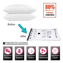 Load image into Gallery viewer, SUOCO Vacuum Storage Bags Jumbo 6 Pack (40 x 30 inch), Space Saver Compression Bags with Hand Pump
