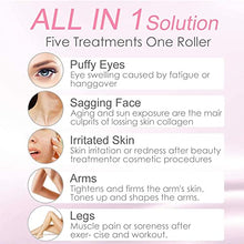 Load image into Gallery viewer, Rose Quartz Face Roller - Jade Roller Gua Sha Set Facial Massager Tools Skin Care Beauty Roller for Body,Face,Eye Puffiness Relief (Pink)
