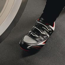 Load image into Gallery viewer, Venzo Bicycle Men's Road Cycling Riding Shoes - 3 Straps- Compatible with Peloton Shimano SPD &amp; Look ARC Delta - Perfect for Road Racing Bikes Black Color 42.5
