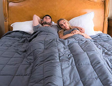 Load image into Gallery viewer, Weighted Blanket King Size 20 lbs 88x104" | BUYERS TIP: Blankets Smaller Than 88x104" are not True King Size | 400 Thread Count Ultra Soft | Perfect for Couples and California King Beds
