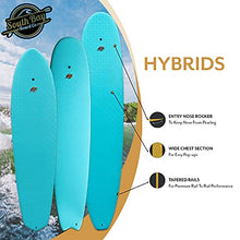Load image into Gallery viewer, South Bay Board Co. - 7'7/8'4/9'6 Hybrid Surfboards - Wax-Free Soft-Top Surfboard with Hard Epoxy Bottom Decks - Patented Heat Damage Prevention System - Future Fins &amp; Leash Included
