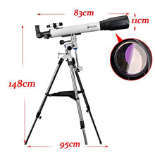 Load image into Gallery viewer, Telescope 70EQ Refractor Telescope Scope - 70mm Aperture and 700mm Focal Length, Multi-Layer Green Film, with Digiscoping Adapter for Photography
