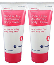 Load image into Gallery viewer, Coloplast Sween 24 Once a Day Moisturizing Body Cream For Normal, Dry, Flaky and Itchy Skin (2) 5oz Tubes
