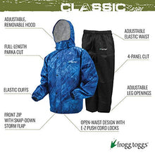 Load image into Gallery viewer, Frogg Toggs All Sport Rain Suit, Realtree Fishing, Realtree Fishing Dark Blue, Large
