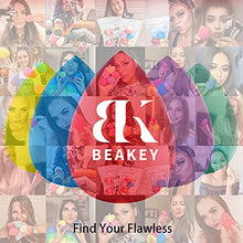 Load image into Gallery viewer, BEAKEY 5 Pcs Makeup Sponge Set, Foundation Blending Beauty Sponge, Flawless for Liquid, Cream, and Powder, Multi-colored Makeup Sponges
