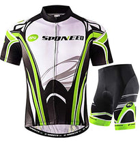 Load image into Gallery viewer, sponeed Bike Uniforms Men Cycle Shirts Cycling Shorts Padded Wear Cyclist Clothing Outfit US XL Multi
