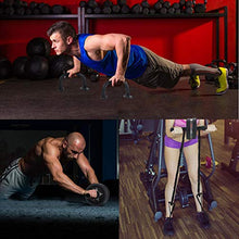Load image into Gallery viewer, EnterSports Ab Roller Wheel, 6-in-1 Ab Roller Kit with Knee Pad, Resistance Bands, Pad Push Up Bars Handles Grips, Perfect Home Gym Equipment for Men Women Abdominal Exercise
