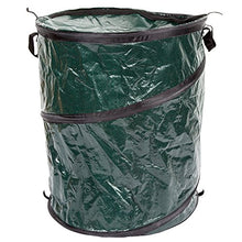 Load image into Gallery viewer, Collapsible Trash Can- Pop Up 33 Gallon Trashcan for Garbage With Zippered Lid By Wakeman Outdoors -Ideal for Camping Recycling and More (Green)
