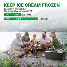Load image into Gallery viewer, F40C4TMP Portable Refrigerator Freezer 20 Quart (-7.6℉~50℉) with Insulated Transit Bag and 216Wh Portable Power Station Fits for Truck, RV, Boat, Camping,Travel
