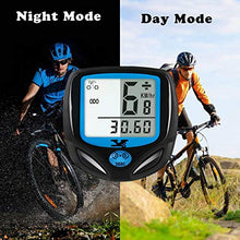 Load image into Gallery viewer, DINOKA Bike Speedometer Waterproof Wireless Bicycle Computer Bike Computer and Cycling Odometer with Automatic Wake-up Multi-Function LCD Backlight Display
