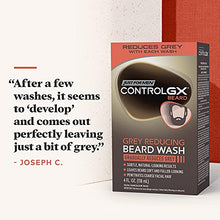 Load image into Gallery viewer, Just For Men Control GX Multipack, 2 in 1 Grey Reducing Shampoo and Conditioner and Mustache and Beard Wash, Gradually Colors Grey Hair, 4 oz. Bottles
