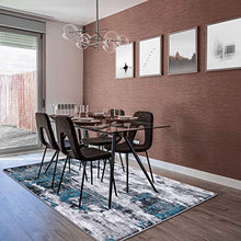 Load image into Gallery viewer, Luxe Weavers Victoria Abstract Turquoise 9x12 Area Rug 9084
