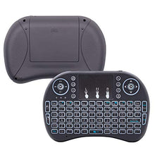 Load image into Gallery viewer, Tesmula gt2-kj 2.4GHz 3-Color Backlight Wireless Keyboard with Touchpad Black
