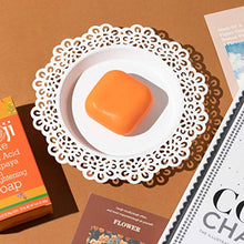 Load image into Gallery viewer, Koji White Kojic Acid &amp; Papaya Skin Brightening Soap (2.82 oz / 2 Bars) - with Hyaluronic Acid for Smooth Face &amp; Body, Dark Spot, Acne Scars, Uneven Skin Tone - Hypoallergenic &amp; Dermatologist Tested
