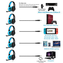 Load image into Gallery viewer, BlueFire 3.5mm PS4 Gaming Headset Bass Stereo Over-Ear Gaming Headphone with Microphone and Volume Control Compatible with PS4, New Xbox One, Xbox One S, Xbox One X, Nintendo Switch, PC（Blue）
