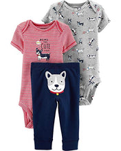 Load image into Gallery viewer, Carter's Baby Boys' 3 Pc Back Art 126g423 (18 Months, Cute Dog)
