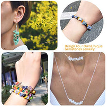 Load image into Gallery viewer, Crystal Beads for Jewelry Making, 2800PCS Natural Gemstone Beads for Earring Ring Making Kit with Spacer Beads Earring Hooks Pendants Charms Elastic String for DIY Jewelry Bracelets Beading Supplies
