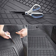 Load image into Gallery viewer, Motor Trend Premium FlexTough All-Protection Cargo Mat Liner – w/Traction Grips &amp; Fresh Design, Heavy Duty Trimmable Trunk Liner for Car Truck SUV, Black (OF-985-BK)
