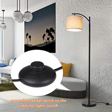 Load image into Gallery viewer, Tomshine Floor Lamp, Modern Floor Lamp Standing Industrial Arc Light with Hanging Lamp Shade, LED Floor Lamp for Living Room,Bedroom
