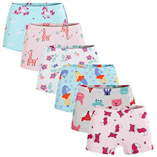Load image into Gallery viewer, Boboking Soft 100% Cotton Girls'Panties Boyshorts Toddler Underwear 7/8y Pink
